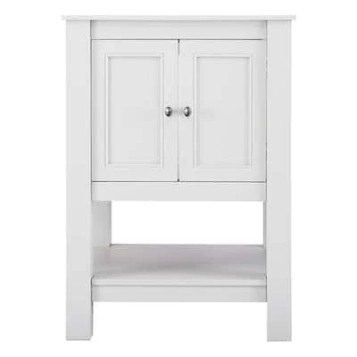 Gazette 24 in. W x 21.75 in. D x 34 in. H Bath Vanity Cabinet without Top in White