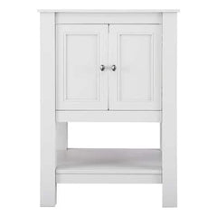 Gazette 24 in. W x 21.75 in. D x 34 in. H Bath Vanity Cabinet without Top in White